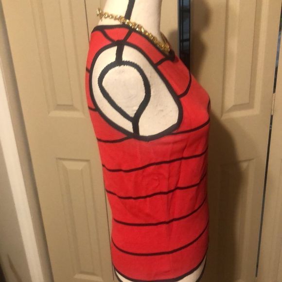 Cach’e 2 piece red and black sweater set size medium - Picture 7 of 11